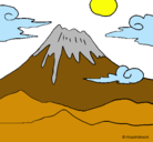 Dibujo Monte Fuji pintado por Cita