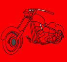 Dibujo Moto pintado por motokero
