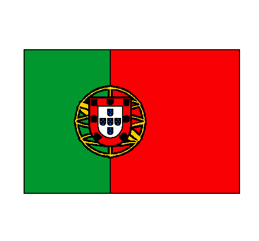 Dibujo Portugal pintado por angg