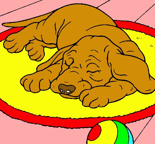 Dibujo Perro durmiendo pintado por katia23119