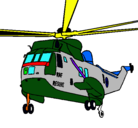 Dibujo Helicóptero al rescate pintado por Federico