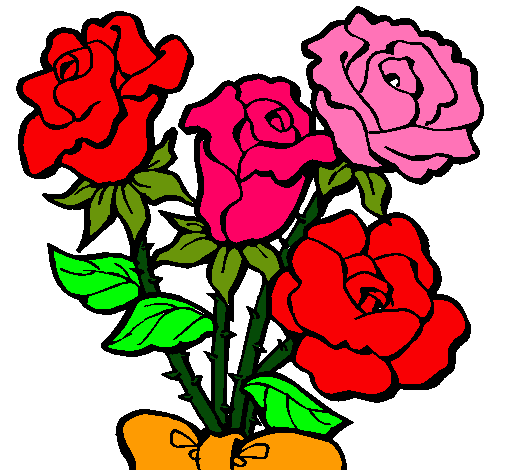 Dibujo Ramo de rosas pintado por _barbara_1