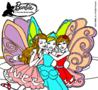 Dibujo Barbie y sus amigas en hadas pintado por lucialojoali