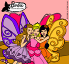 Dibujo Barbie y sus amigas en hadas pintado por florenci