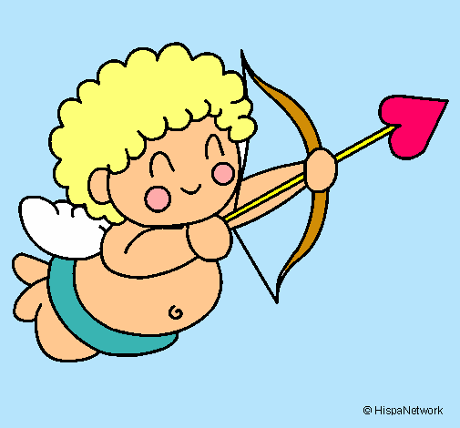 Dibujo Cupido pintado por Grecks