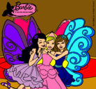 Dibujo Barbie y sus amigas en hadas pintado por albviolet