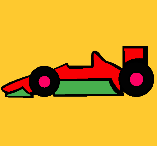 Dibujo Fórmula 1 pintado por flekilla