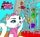Dibujo La gata de Barbie descubre a las hadas pintado por maite1162