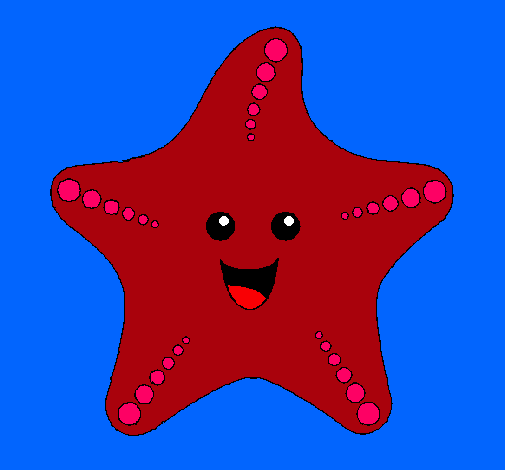 Dibujo Estrella de mar pintado por antonlla