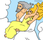 Dibujo El rapto de Perséfone pintado por Natachi