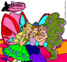 Dibujo Barbie y sus amigas en hadas pintado por betrtipop