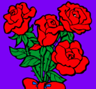 Dibujo Ramo de rosas pintado por nayosame