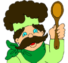 Dibujo Chef con bigote pintado por sofiagijon56