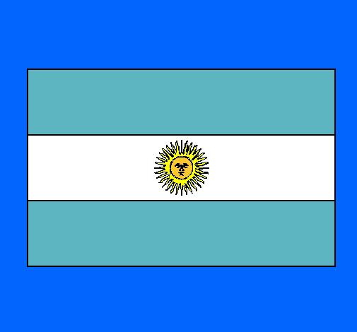 Dibujo Argentina pintado por angg