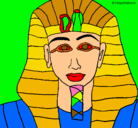 Dibujo Tutankamon pintado por bobadri