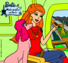 Dibujo Barbie llega a París pintado por jessijann