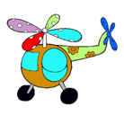 Dibujo Helicóptero adornado pintado por gunnther
