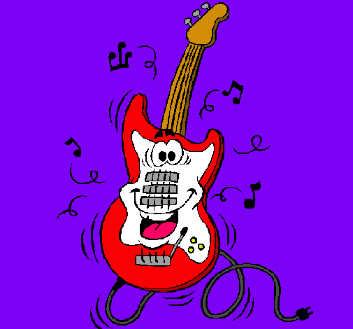 Dibujo Guitarra eléctrica pintado por Florchuu