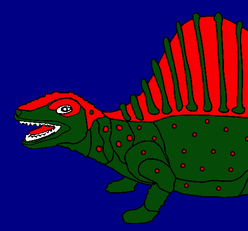 Dibujo Dinosaurio pintado por juancho28