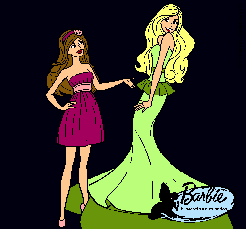 Dibujo Barbie estrena vestido pintado por SelenaAngel