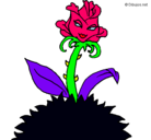 Dibujo Rosa pintado por fago