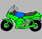 Dibujo Motocicleta pintado por jolote