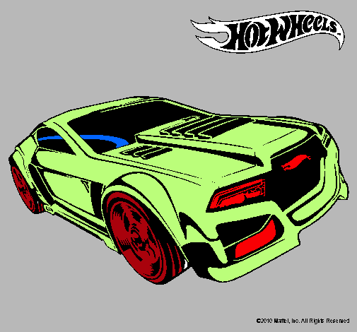 Dibujo Hot Wheels 5 pintado por destructor