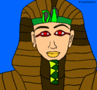 Dibujo Tutankamon pintado por chumel