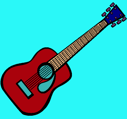 Dibujo Guitarra española II pintado por leito