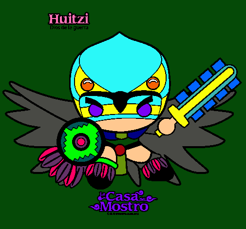 Dibujo Huitzi pintado por miniguip-99