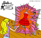Dibujo El vestido mágico de Barbie pintado por nanana