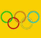 Dibujo Anillas de los juegos olimpícos pintado por mariaemilia1