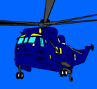 Dibujo Helicóptero al rescate pintado por ramon