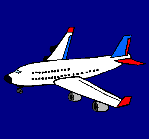 Dibujo Avión de pasajeros pintado por CaRl05