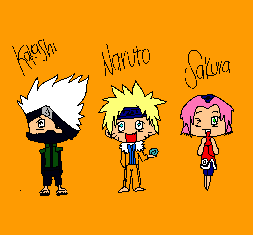 Dibujo Naruto pintado por Sakura_