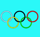 Dibujo Anillas de los juegos olimpícos pintado por evamadrd