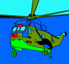 Dibujo Helicóptero al rescate pintado por miro