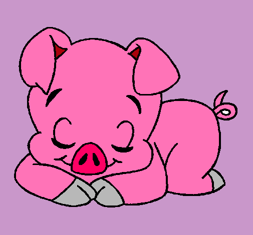 Cerdo dibujo facil - Imagui