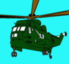 Dibujo Helicóptero al rescate pintado por tote