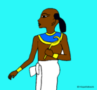 Dibujo Niño faraón pintado por Sejmet