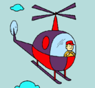 Dibujo Helicóptero pintado por natalya