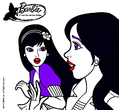 Dibujo Barbie sorprendida pintado por isisxiimen