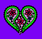 Dibujo Corazón de flores pintado por maite1162