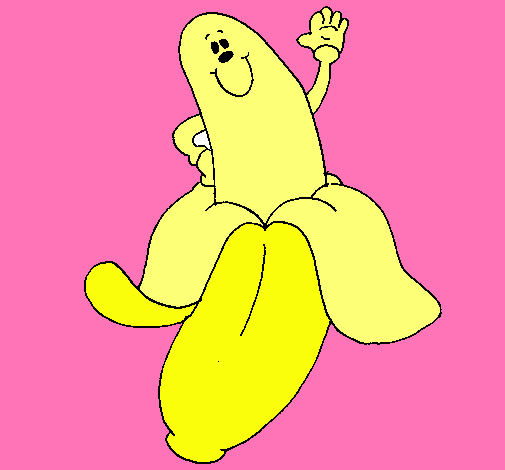 Dibujo Banana pintado por evitate