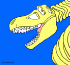 Dibujo Esqueleto tiranosaurio rex pintado por fgfgjhbnjkhj