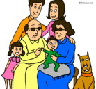 Dibujo Familia pintado por jesus
