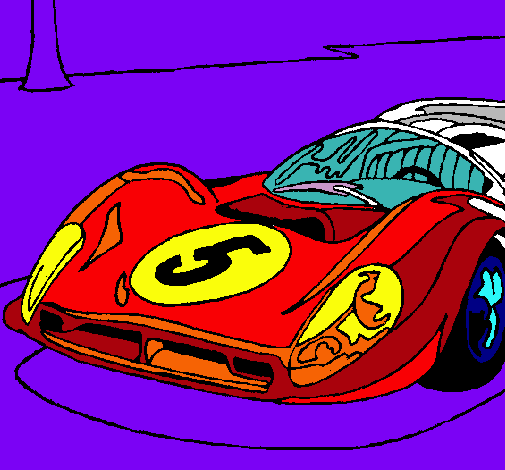 Dibujo Automóvil número 5 pintado por iris07