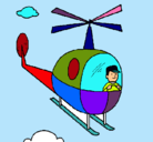 Dibujo Helicóptero pintado por isabellajose