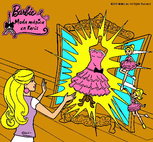 Dibujo El vestido mágico de Barbie pintado por Tahyson