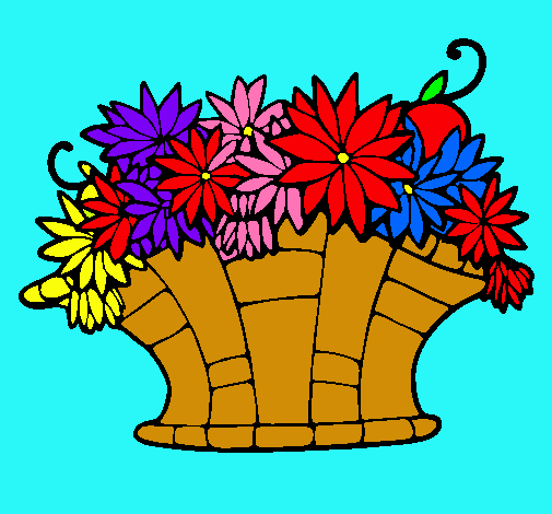 Dibujo Cesta de flores 7 pintado por marlen